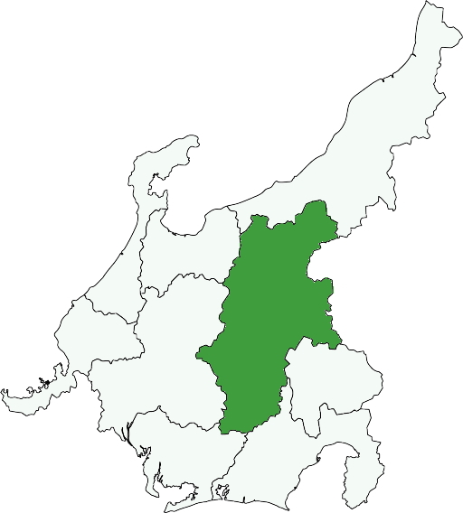 長野県の形と位置